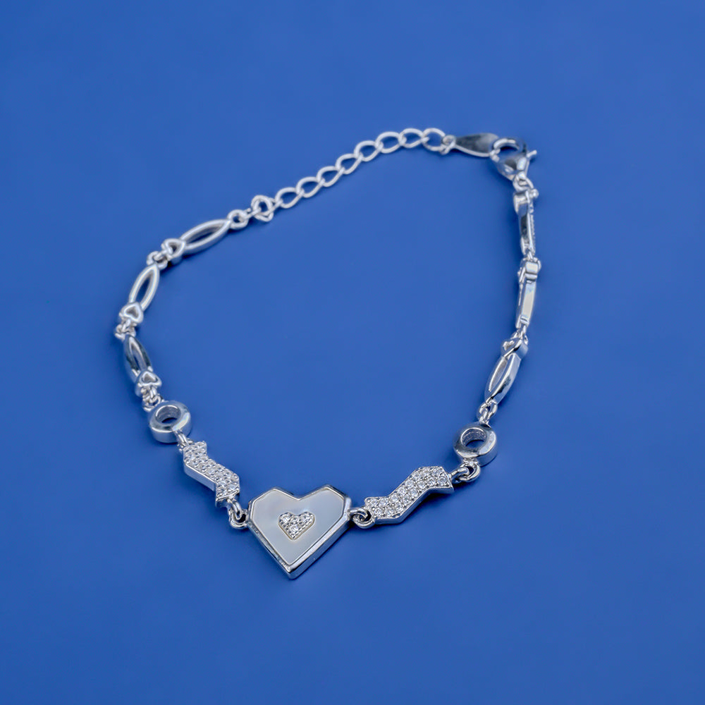 Fancy Heart Lucky  Silver 925